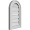 Ekena Millwork Round Top Surface Mount PVC Gable Vent: Functional, w/ 2"W x 1-1/2"P Brickmould Frame, 12"W x 20"H GVPRT12X2002SF - alternate 2